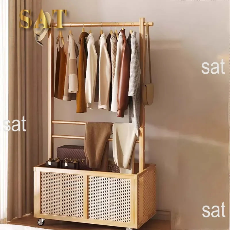 Rail multifonction avec roulettes et cintre pour pants, meubles de salon modernes,