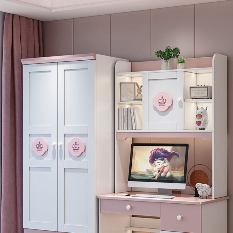 Armoires pour enfants avec cintres - Organisateur pour chambre à coucher - Placard de rangement mobile - Meuble de rangement pour la maison CY50CW.