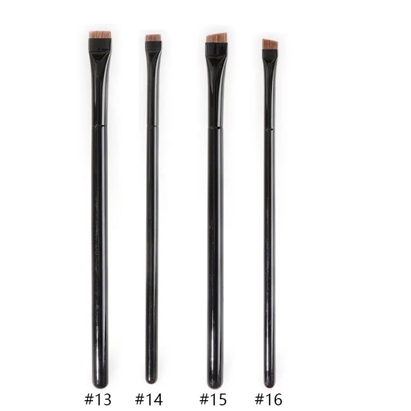 Pinceau Maquillage Ultra-Fin - Brosse Angulaire pour Eye-Liner et Sourcils, Poils Synthétiques Précis, Outil Cosmétique Professionnel.