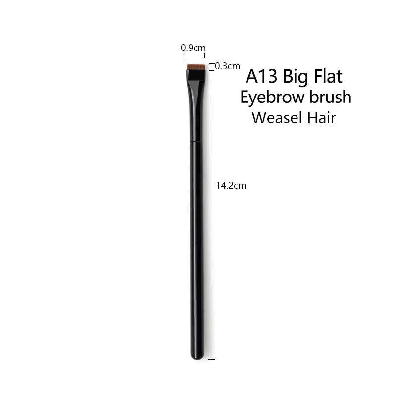 Pinceau Maquillage Ultra-Fin - Brosse Angulaire pour Eye-Liner et Sourcils, Poils Synthétiques Précis, Outil Cosmétique Professionnel.