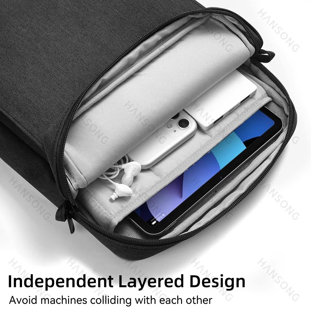 Étui de tablette pour Samsung Galaxy Tab S6 Lite, Galaxy Tab S7, iPad Pro 11, iPad 9.7, 9-11 pouces, sac à bandoulière pour transport et rangement.