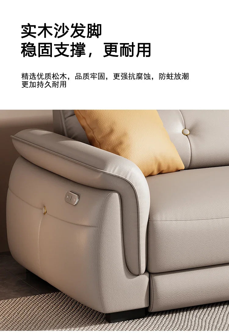 Canapé multifonction nordique – Design électrique et luxueux, ajustable et intelligent pour salon, meuble moderne