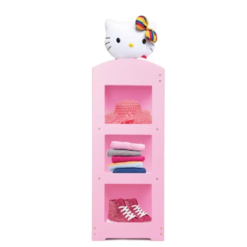 Armoire pour enfants – Rangement de chambre bébé avec miroir, penderie et organiseur pour vêtements et meubles de rangement