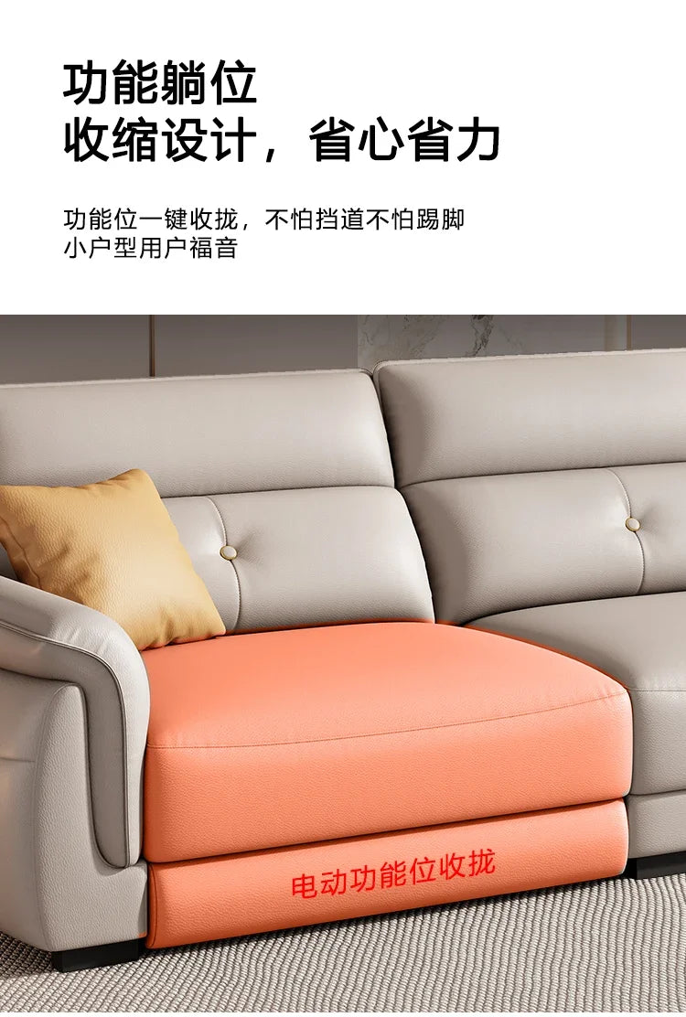 Canapé multifonction nordique – Design électrique et luxueux, ajustable et intelligent pour salon, meuble moderne