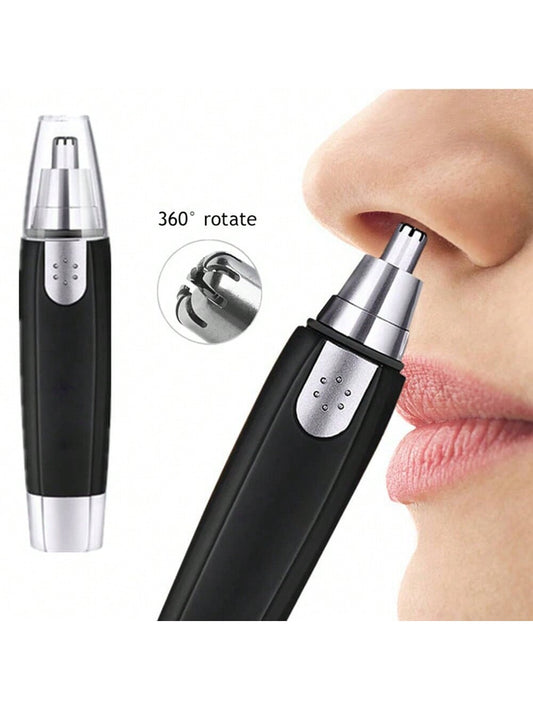 Tondeuse à poils de nez électrique pour femmes et hommes, outil de toilettage pour l'élimination des poils de nez et d'oreille, noir
