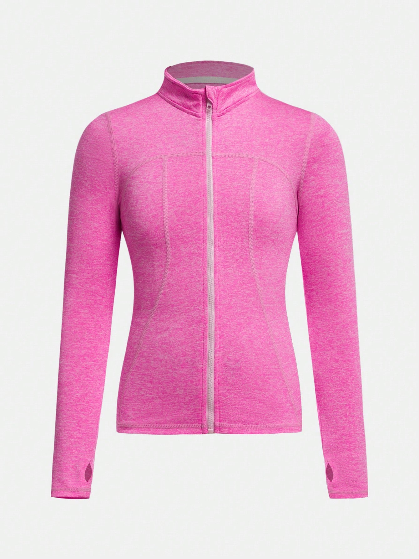 Veste de yoga grise ajustée pour préadolescentes, convient pour le yoga, le pilates, la course et les activités de plein air