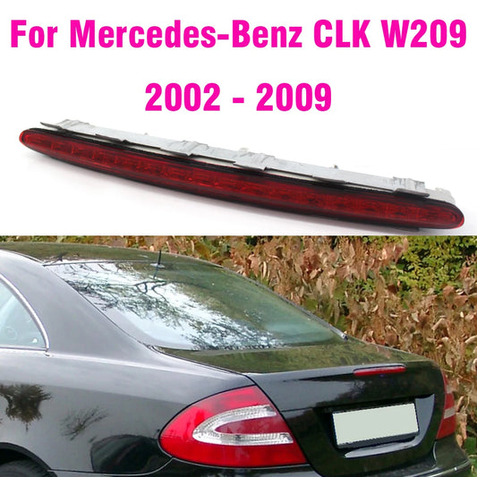 Feu arrière LED de troisième frein pour Mercedes Benz CLK W209 C209 2002-2009, coque claire/rouge, référence 2098201056.