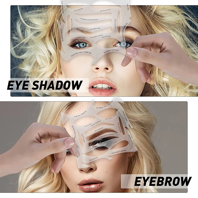 Pochoirs à Maquillage Rapides - Moules pour Eyeliner et Ombres à Paupières, Outil de Maquillage Débutant