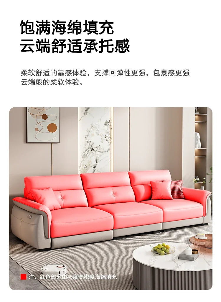 Canapé multifonction nordique – Design électrique et luxueux, ajustable et intelligent pour salon, meuble moderne