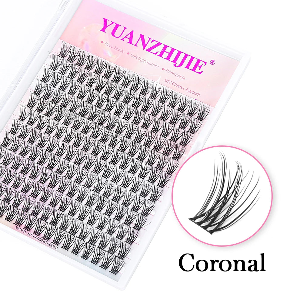 144 Paquets YUANZHIJIE Extensions de Cils Volume Prémontés : Kit d'extensions de cils individuels avec cils auto-adhésifs, fabriqué à partir de matériaux premium pour un maquillage professionnel et une finition parfaite.