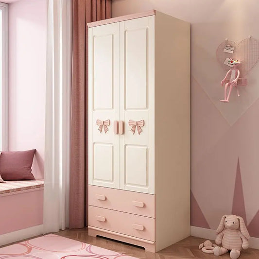 Armoire pour enfants – Meuble de rangement avec étagères, cintres et organisateur pour chambre à coucher