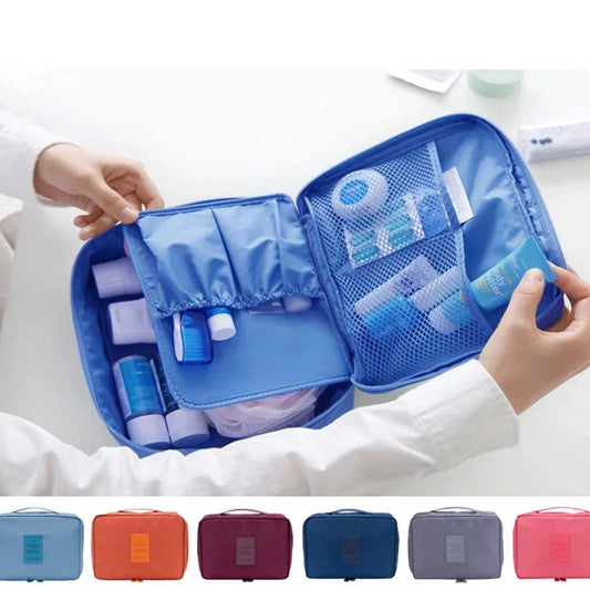 Trousse de Maquillage Grande Capacité - Organisateur Imperméable pour Femmes, Sac de Toilettes et Accessoires de Voyage