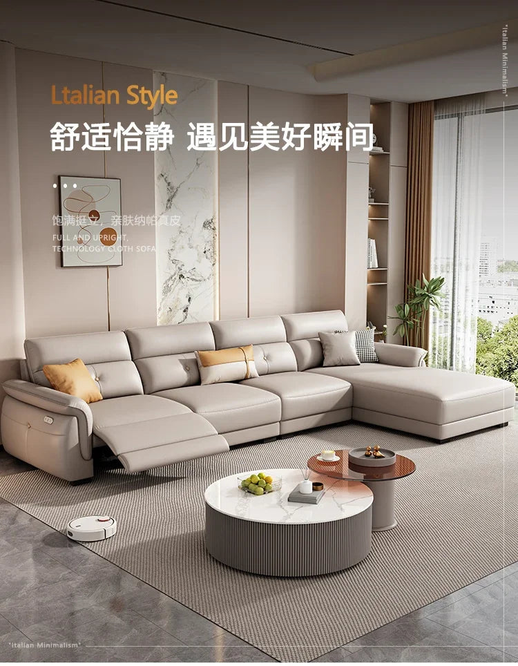 Canapé multifonction nordique – Design électrique et luxueux, ajustable et intelligent pour salon, meuble moderne