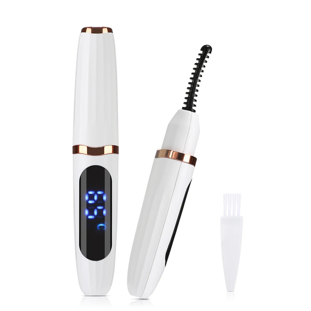 Recourbe-cils Électrique Intelligent à Température Contrôlée pour Cils Naturellement Recourbés - Outil de Maquillage pour Cils Durables.