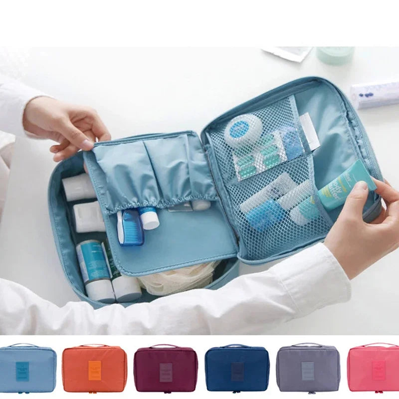 Trousse de Maquillage Grande Capacité - Organisateur Imperméable pour Femmes, Sac de Toilettes et Accessoires de Voyage