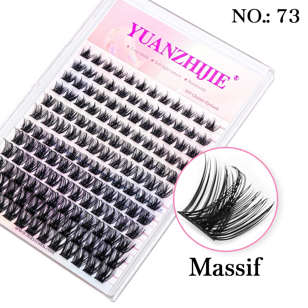 144 Paquets YUANZHIJIE Extensions de Cils Volume Prémontés : Kit d'extensions de cils individuels avec cils auto-adhésifs, fabriqué à partir de matériaux premium pour un maquillage professionnel et une finition parfaite.