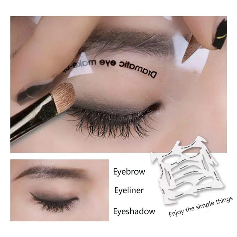 Pochoirs à Maquillage Rapides - Moules pour Eyeliner et Ombres à Paupières, Outil de Maquillage Débutant