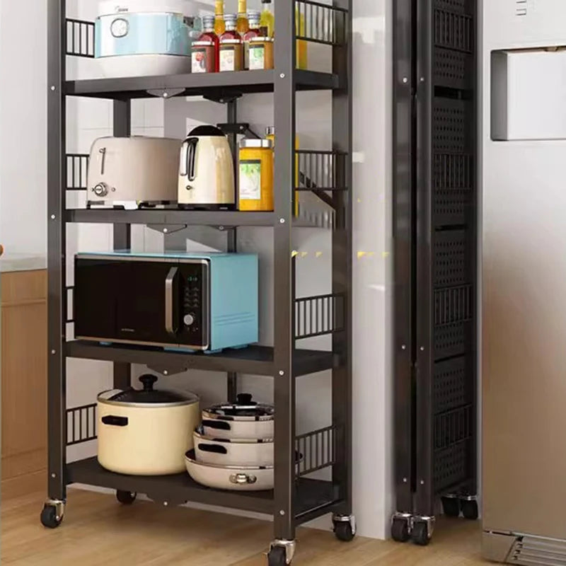 Chariots roulants avec roues - Organisateur pour salon, cuisine et extérieur - Meuble de cuisine et décoration de pièce.