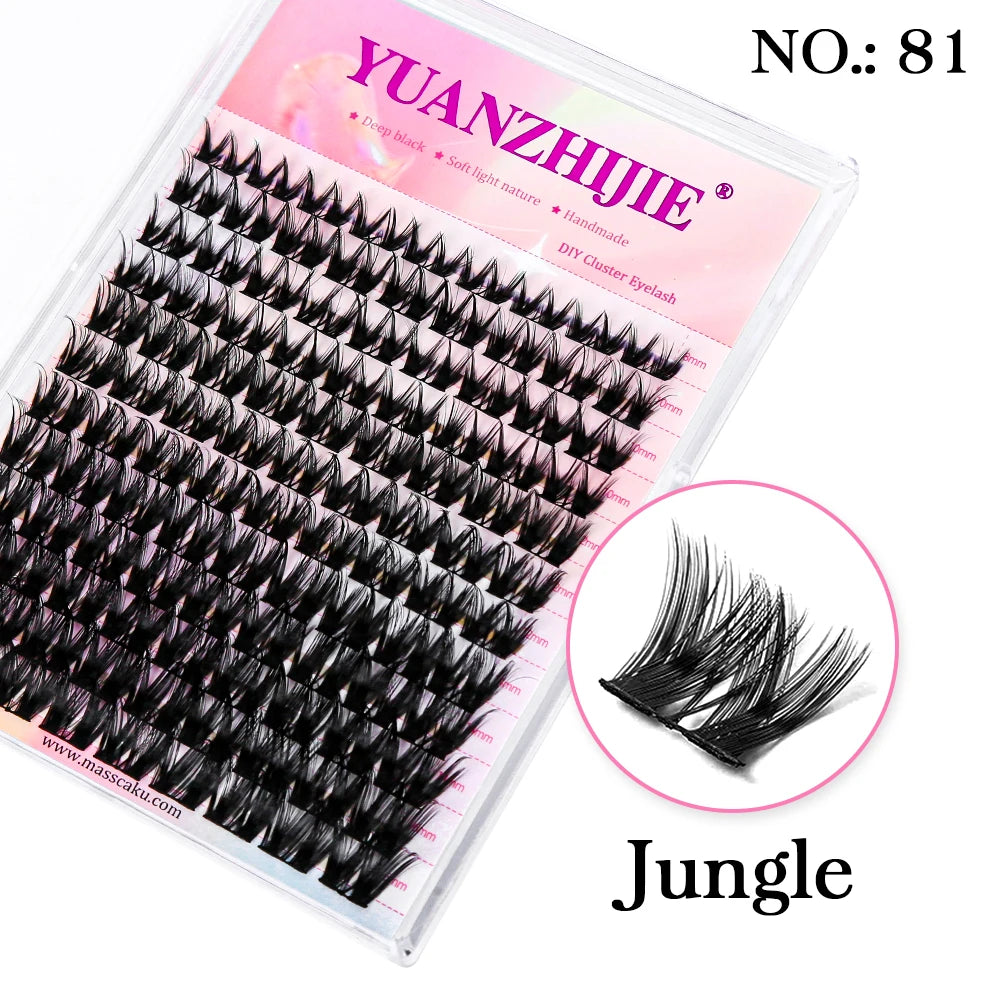 144 Paquets YUANZHIJIE Extensions de Cils Volume Prémontés : Kit d'extensions de cils individuels avec cils auto-adhésifs, fabriqué à partir de matériaux premium pour un maquillage professionnel et une finition parfaite.