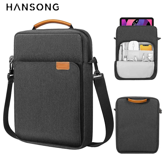 Étui de tablette pour Samsung Galaxy Tab S6 Lite, Galaxy Tab S7, iPad Pro 11, iPad 9.7, 9-11 pouces, sac à bandoulière pour transport et rangement.