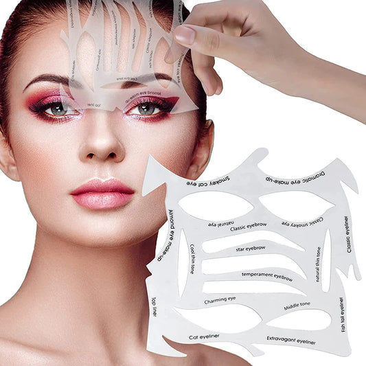 Pochoirs à Maquillage Rapides - Moules pour Eyeliner et Ombres à Paupières, Outil de Maquillage Débutant