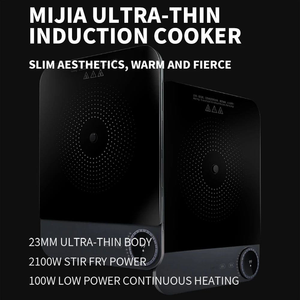 Xiaomi Mijia Cuisinière à Induction Ultra-fine 2100W - Cuisinière Connectée 23mm d'épaisseur, Compatible avec l'App Mijia ( cuisine )