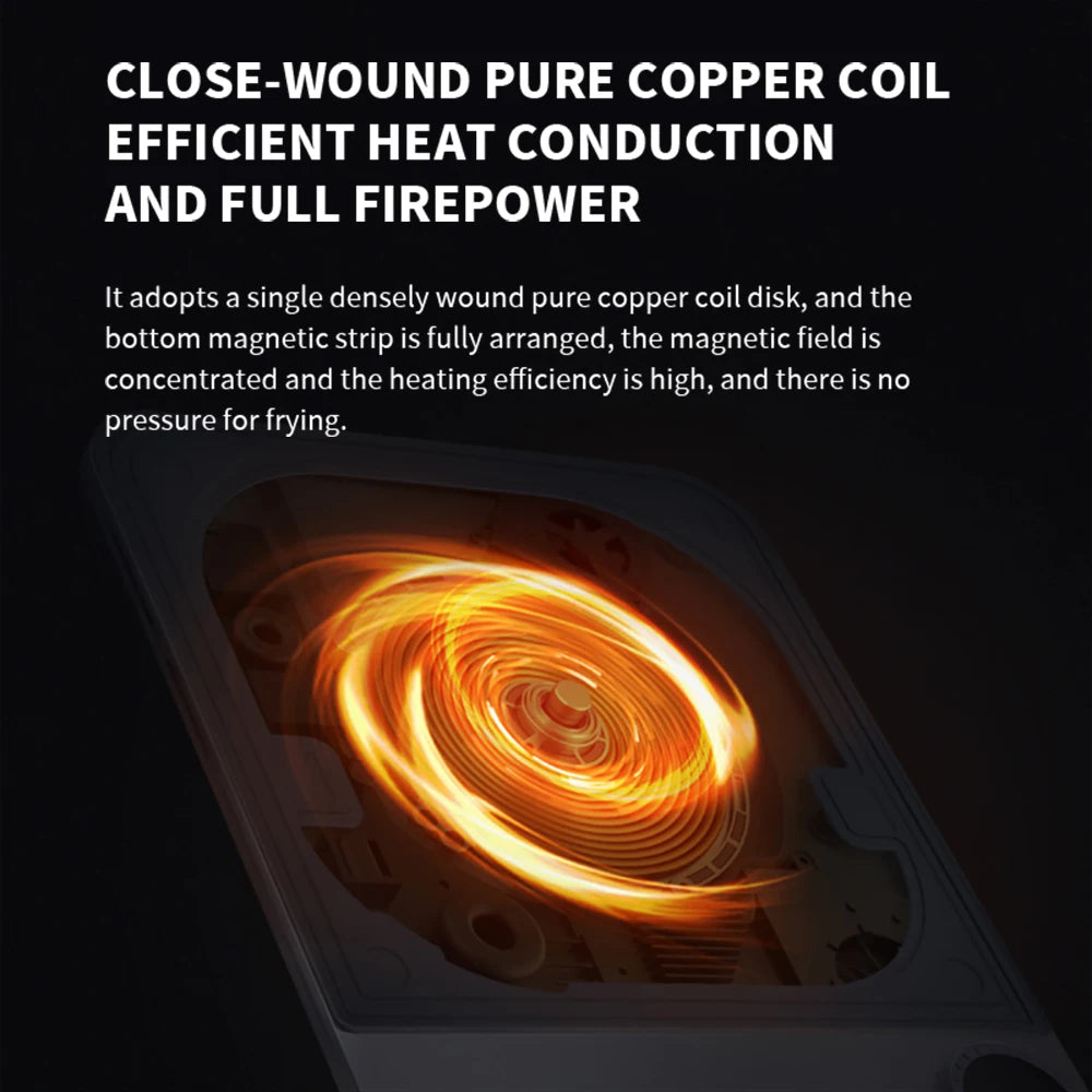 Xiaomi Mijia Cuisinière à Induction Ultra-fine 2100W - Cuisinière Connectée 23mm d'épaisseur, Compatible avec l'App Mijia ( cuisine )