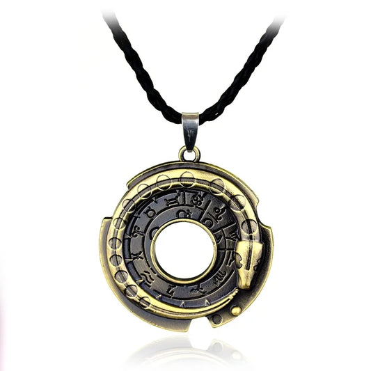 Collier pendentif en alliage métallique à la mode, inspiré du cosplay d'Ezio d'Assassin's Creed, avec croix de fer des chevaliers templiers. Amulette pour hommes et femmes. otk