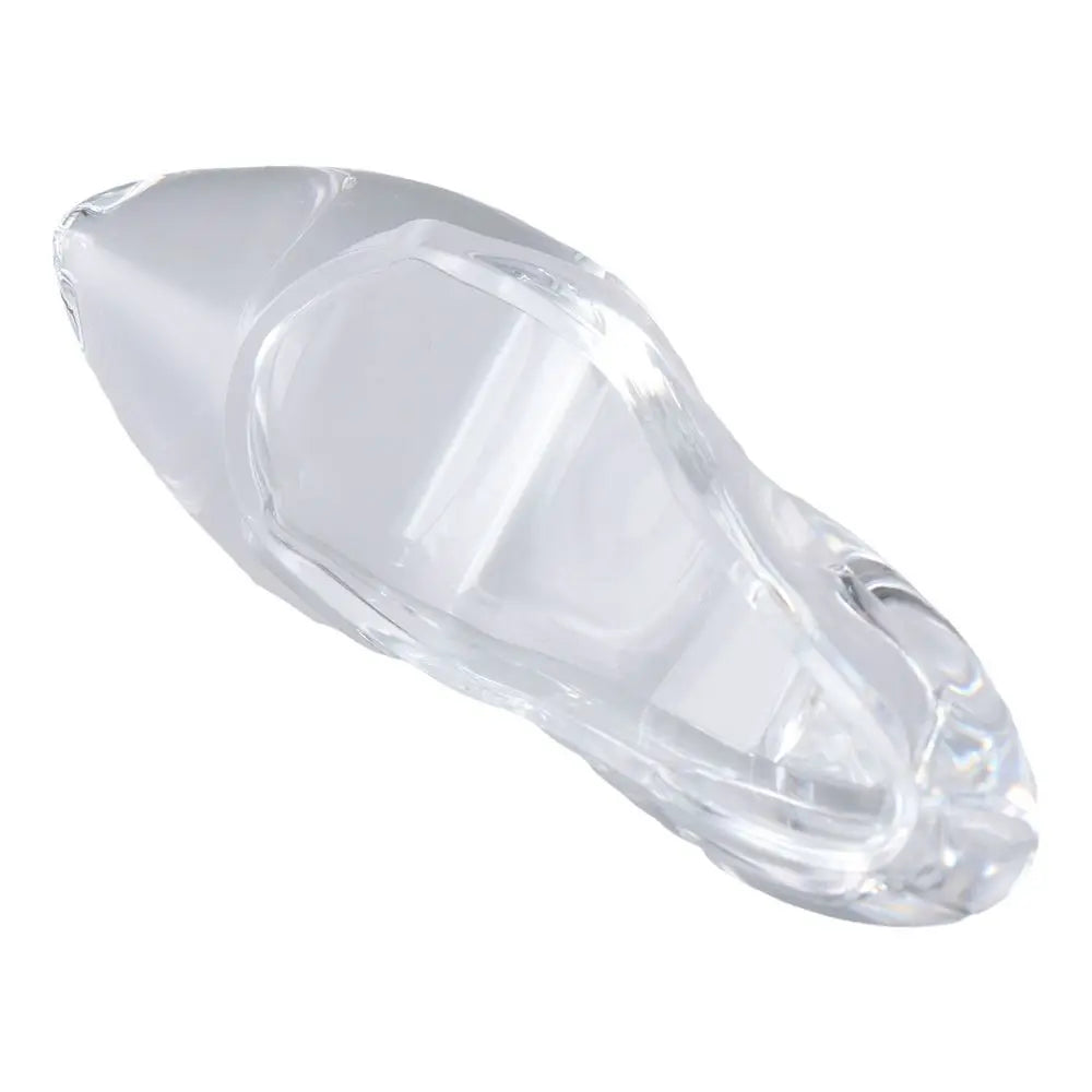 Ornements de chaussures en verre cristal transparent, sculptures décoratives de chaussures à talons hauts en acrylique, figurines pour chaussures de mariage.
