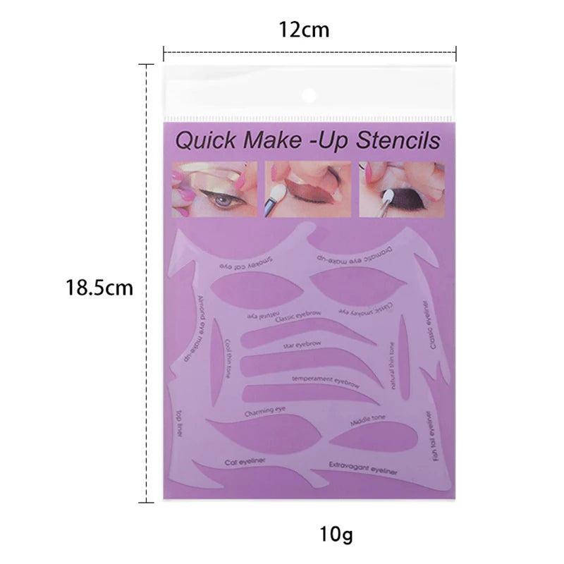 Pochoirs à Maquillage Rapides - Moules pour Eyeliner et Ombres à Paupières, Outil de Maquillage Débutant