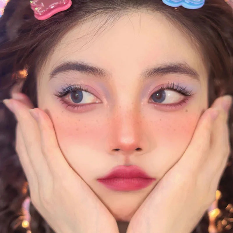 Palette de Fards à Paupières Neuf Couleurs - Orange, Marron, Pailleté, Mat et Brillant, Longue Tenue, Maquillage des Yeux