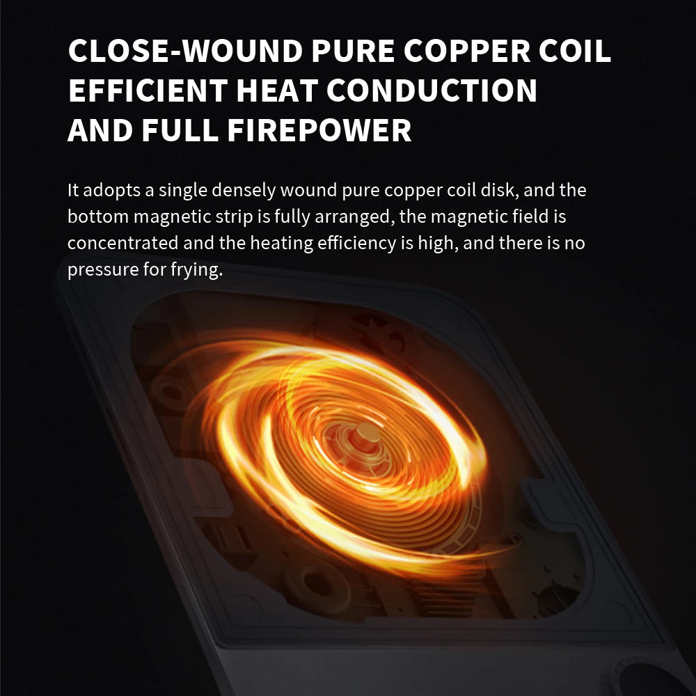 Xiaomi Mijia Cuisinière à Induction Ultra-fine 2100W - Cuisinière Connectée 23mm d'épaisseur, Compatible avec l'App Mijia ( cuisine )